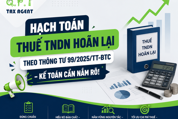 HẠCH TOÁN THUẾ TNDN HOÃN LẠI THEO THÔNG TƯ 99/2025/TT-BTC – KẾ TOÁN CẦN NẮM RÕ!