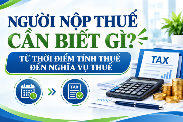 NGƯỜI NỘP THUẾ CẦN BIẾT GÌ? – TỪ THỜI ĐIỂM TÍNH THUẾ ĐẾN NGHĨA VỤ THUẾ