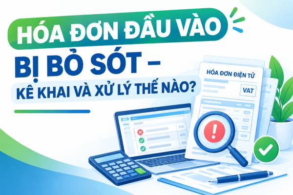 HÓA ĐƠN ĐẦU VÀO BỊ BỎ SÓT – KÊ KHAI VÀ XỬ LÝ THẾ NÀO?